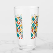 Modernes geometrisches Retro des Mittelzentrums Glas (Links)