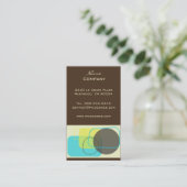 Modernes geometrisches Retro-Design Visitenkarte (Stehend Vorderseite)