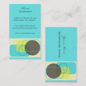 Modernes geometrisches Retro-Design Visitenkarte (Vorne/Hinten)