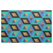 Modernes geometrisches Retro-Hexagons-Muster #3 Stoff (Fat Quarter (45,7 x 55,9 cm))