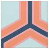 Modernes geometrisches Retro-HoneyComb-Muster #2 Stoff (Nahaufnahme)