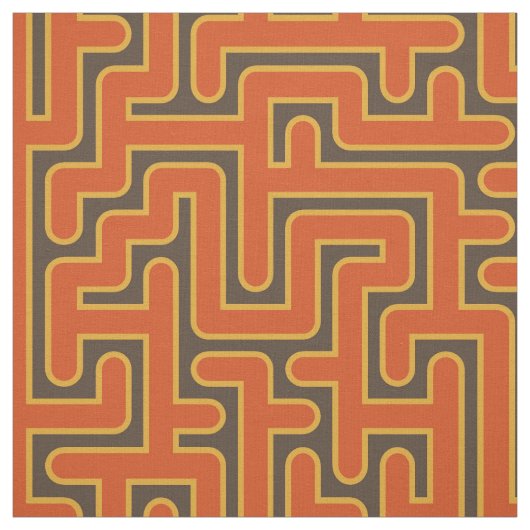 Modernes geometrisches Retro-Muster #2 Stoff (Muster)