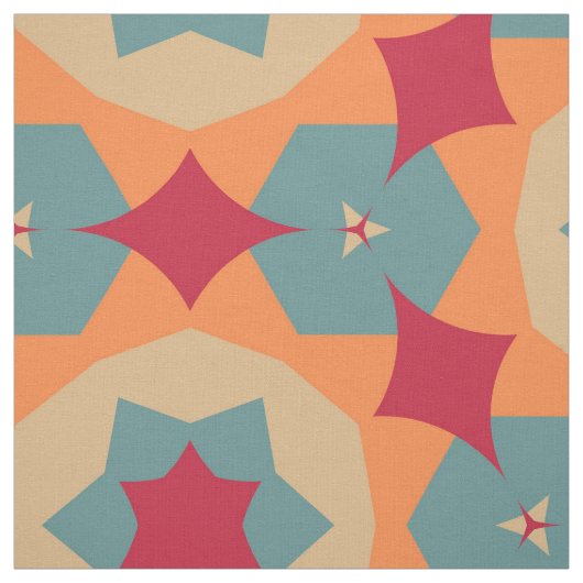 Modernes geometrisches Retro-Muster #4 Stoff (Muster)