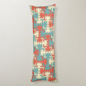 Modernes geometrisches Retro-Muster für starke Män Seitenschläferkissen (Rückseite (Vertikal))