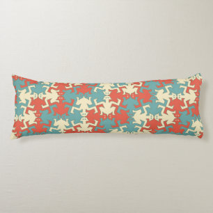 Modernes geometrisches Retro-Muster für starke Män Seitenschläferkissen