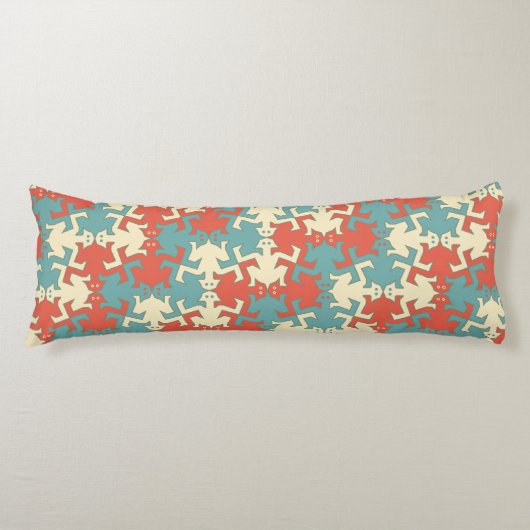 Modernes geometrisches Retro-Muster für starke Män Seitenschläferkissen (Vorderseite)