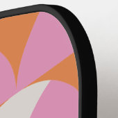 Modernes geometrisches Retro-personalisiert Pickleball Schläger (Linke Seite)