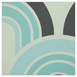 Modernes geometrisches Retrodesign Stoff