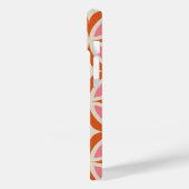Modernes geometrisches rosa Orangenmuster Mitte de Case-Mate iPhone Hülle (Rückseite / Links)