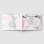 Modernes geometrisches rosa Roses Wedding Gästebuc Gästebuch (Voll)
