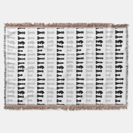 Modernes geometrisches Schachspielmuster Decke (Vorderseite)