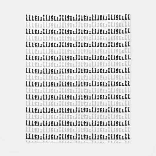 Modernes geometrisches Schachspielmuster Fleecedecke (Vorderseite)