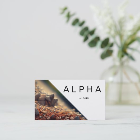 Modernes geometrisches Schottendesign Visitenkarte (Stehend Vorderseite)