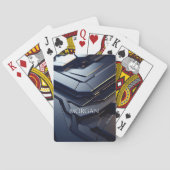 Modernes geometrisches Schwarz-Grau-Design, weißer Spielkarten (Rückseite)