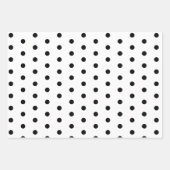 Modernes geometrisches Schwarz/Weiß Minimalistisch Geschenkpapier Set (Vorderseite 2)