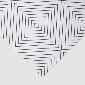 Modernes geometrisches schwarze Quadrat-Muster auf Seidenpapier (Ausschnitt)