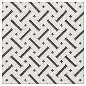 Modernes geometrisches Schwarzweiss-Muster Stoff (Nahaufnahme)