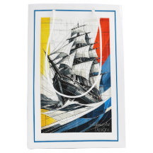Modernes geometrisches Segelschiff