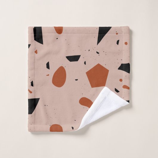 Modernes geometrisches Set für Terrazzo (Waschlappen)