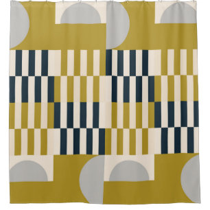 Modernes geometrisches, skandinavisches Retro-Must Duschvorhang
