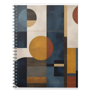 Modernes geometrisches SpiralNotebook - Minimalist Notizblock