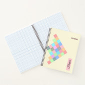 Modernes geometrisches SpiralNotebook mit Individu Notizblock (Innenseite)