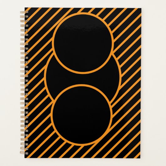 Modernes geometrisches SpiralNotebook Planer (Vorderseite)