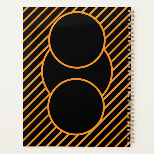 Modernes geometrisches SpiralNotebook Planer (Rückseite)