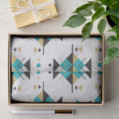 Modernes geometrisches Stammmuster Seidenpapier (Geschenk)