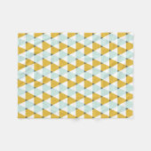 Modernes geometrisches tadelloses gelbes fleecedecke (Vorderseite (Horizontal))