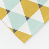 Modernes geometrisches tadelloses gelbes fleecedecke (Ecke)