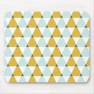 Modernes geometrisches tadelloses gelbes mousepad