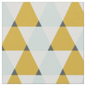 Modernes geometrisches tadelloses gelbes stoff (Nahaufnahme)
