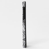 Modernes, geometrisches Tribal-Muster aus Schwarz  Case-Mate iPhone Hülle (Hinten/Links)