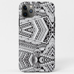 Modernes, geometrisches Tribal-Muster aus Schwarz  Case-Mate iPhone Hülle