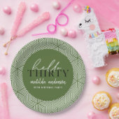 Modernes geometrisches und skritisches 30. Party Pappteller (Party)