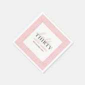 Modernes geometrisches und skritisches 30. Party Serviette (Ecke)