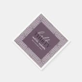 Modernes geometrisches und skritisches 30. Party Serviette (Ecke)