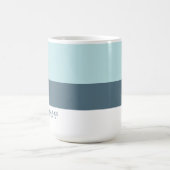 Modernes geometrisches Unternehmen Blue Kaffeetasse (Mittel)