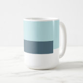 Modernes geometrisches Unternehmen Blue Kaffeetasse (VorderseiteRechts)