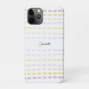 Modernes geometrisches Wasserfarben Mit Monogramm Case-Mate iPhone Hülle