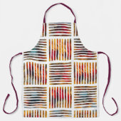 Modernes geometrisches Wasserfarbmuster Schürze (Vorderseite)