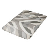 Modernes geometrisches Wave Gemustert Badematte (Schrägansicht)