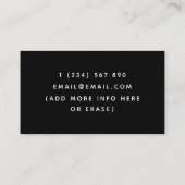 Modernes Geometrisches Wave Software Developer Tec Visitenkarte (Rückseite)