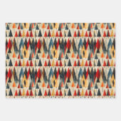 Modernes geometrisches Weihnachtsbaummuster Geschenkpapier Set (Vorderseite 3)