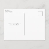 Modernes geometrisches WeihnachtsFoto Feiertagspostkarte (Rückseite)