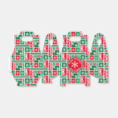 Modernes geometrisches Weihnachtsschneeflockenmust Geschenkschachtel (Ungefaltet)