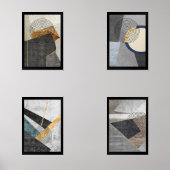 Modernes geometrisches Zeichnend Wall-Art-Set Grap Bilderwand Sets (Vorderseite)