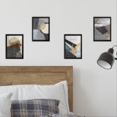 Modernes geometrisches Zeichnend Wall-Art-Set Grap Bilderwand Sets (Schlafzimmer)