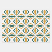 Modernes Geos Serie 3 Set von Wrapping Paper Geschenkpapier Set (Vorderseite)